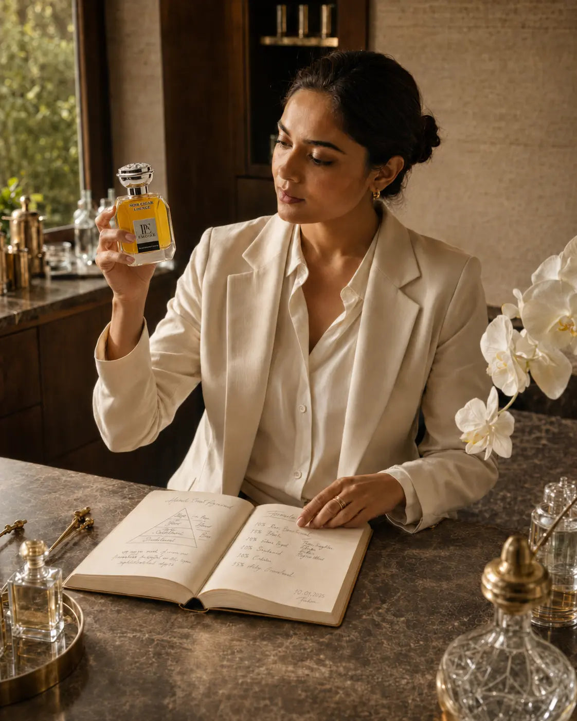 ÉMOIRÉ founder crafting luxury perfume in Bangladesh